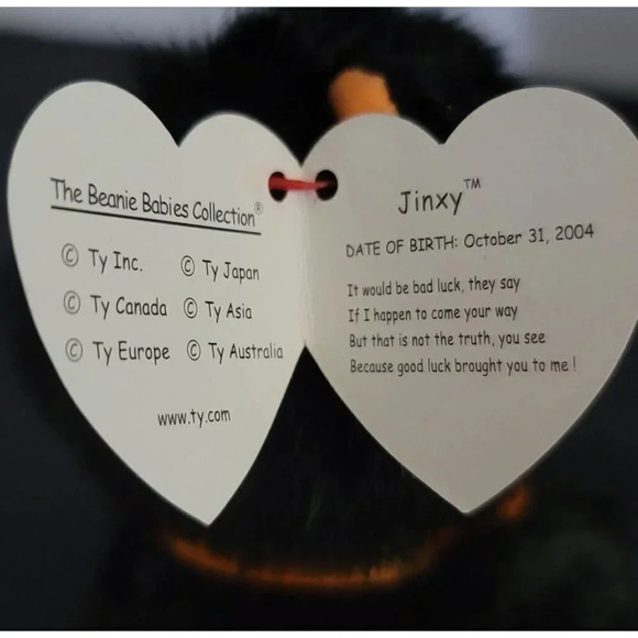 TY JINXY the BLACK CAT BEANIE BABY - MINT with MINT TAG - TY EXCLUSIVE - Picture 13 of 13
